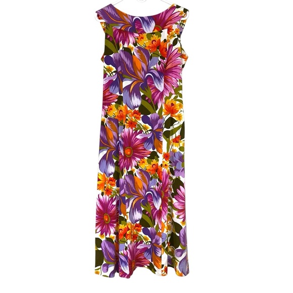 Vintage Alice Polynesian Floral Dress - Picture 3 of 9